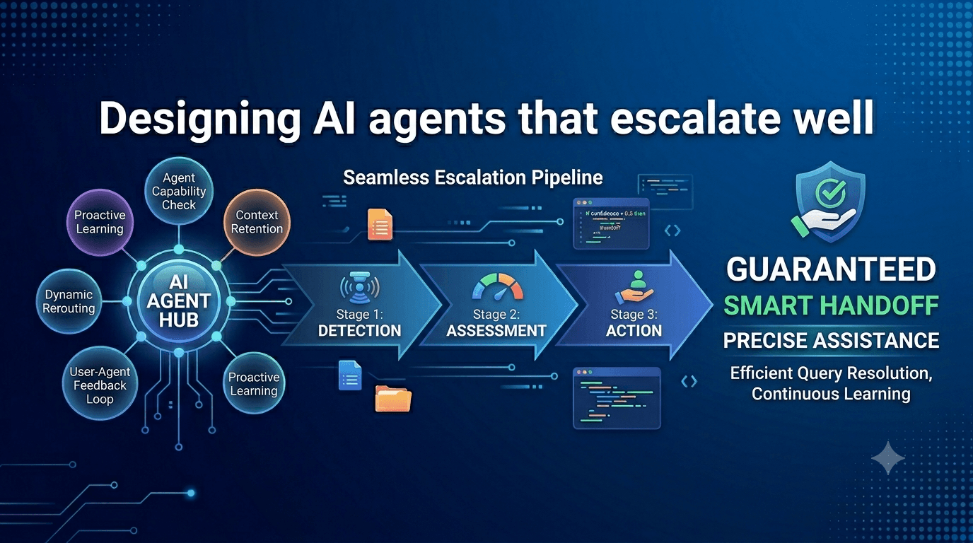 Designing AI agents that escalate well