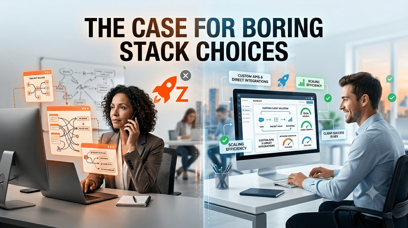 The case for boring stack choices