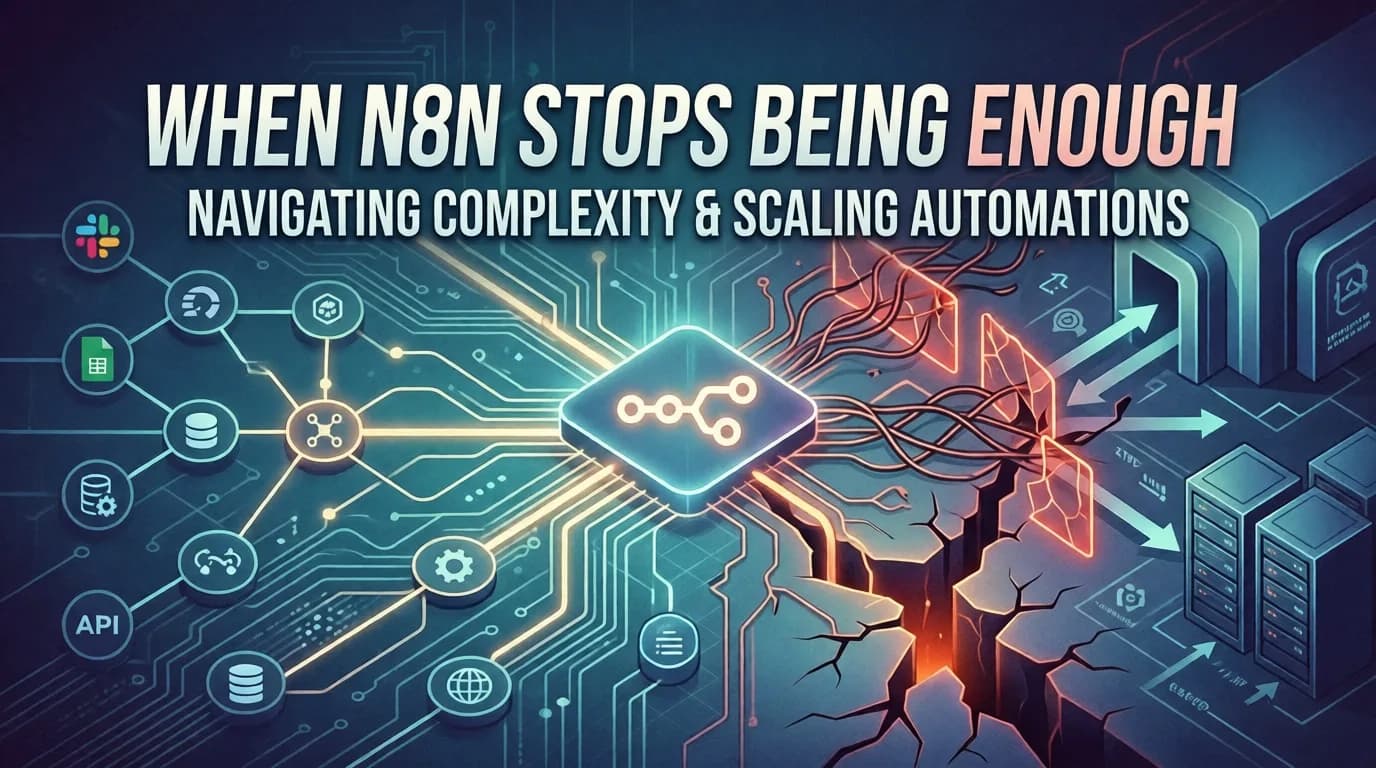 When n8n stops being enough: signs you need a custom agent
